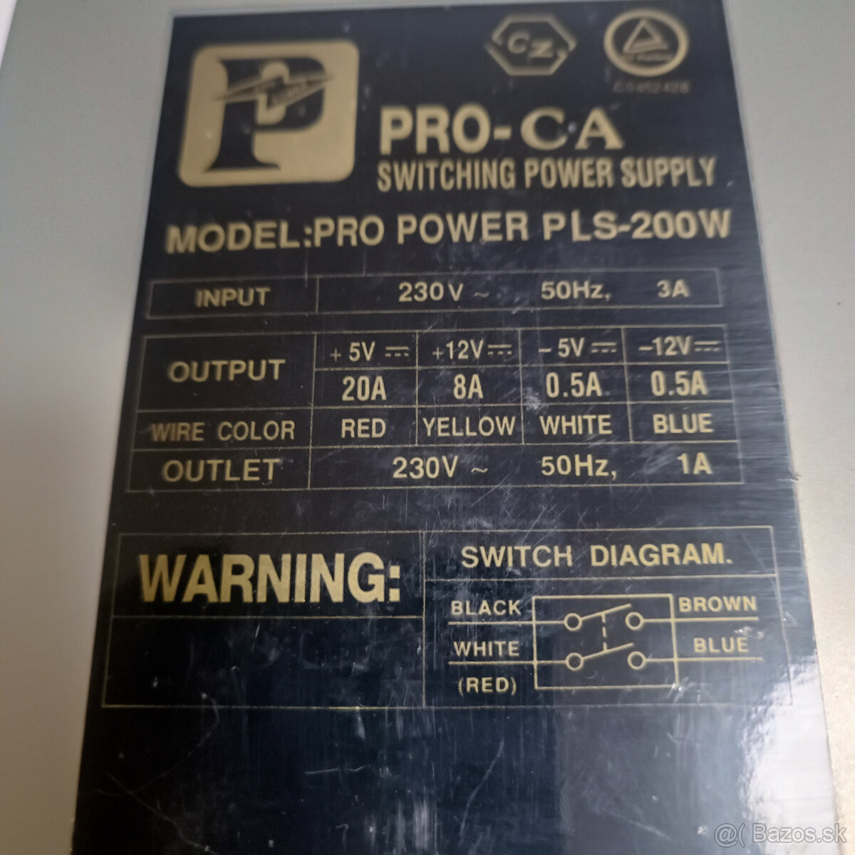 Predám PC zdroje - PLS-200W, ATX: 350X,DPS 100W, DELL 305W - 2