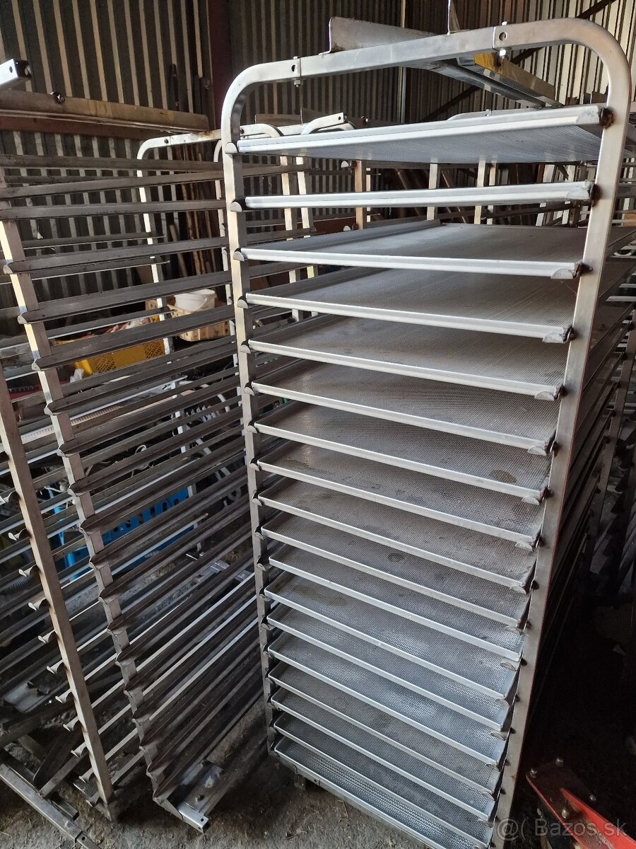 Pekárenské nerezové vozíky 58x98 cm - 2