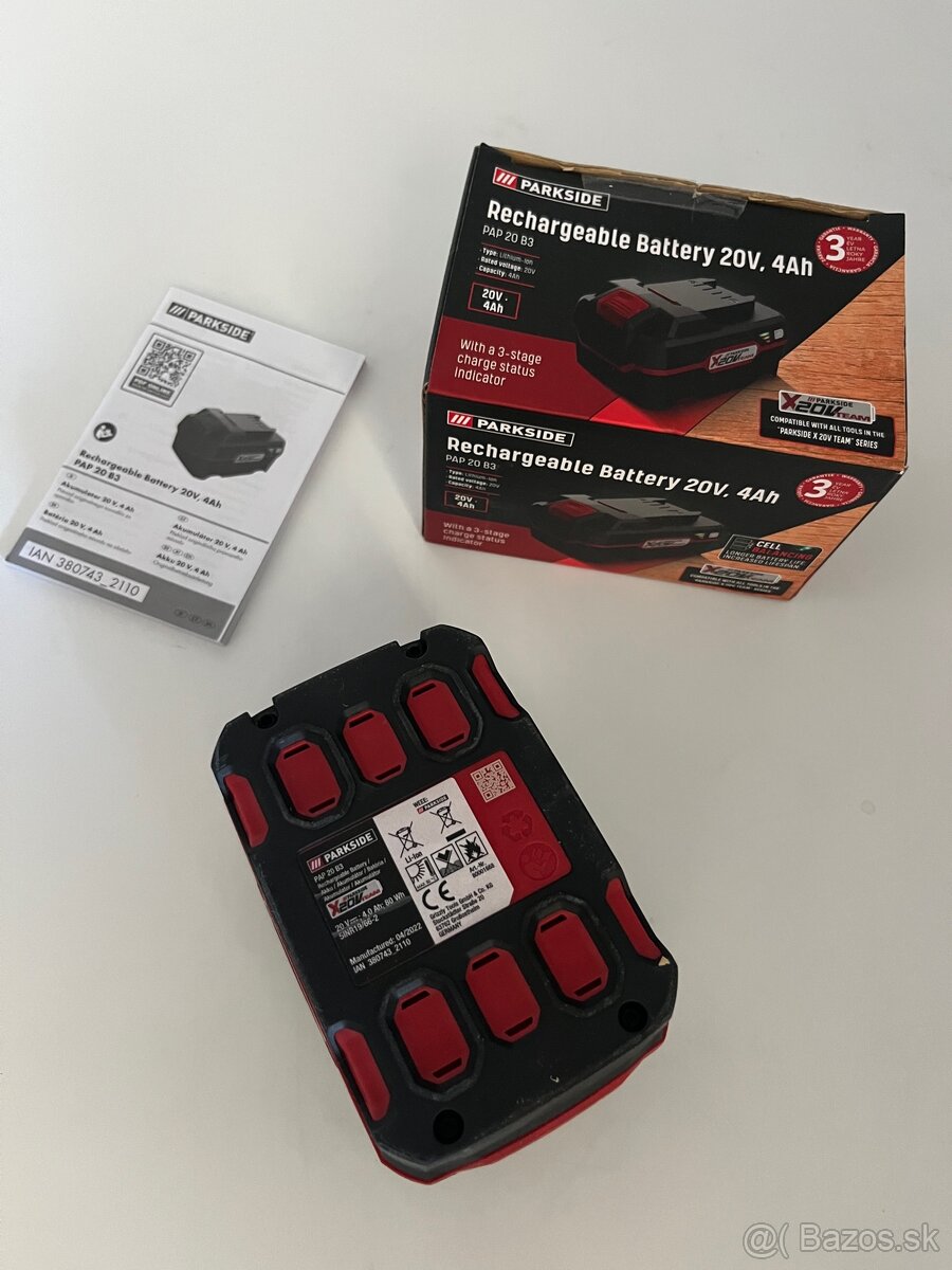 Bateria 20V Parkside 4Ah - 2