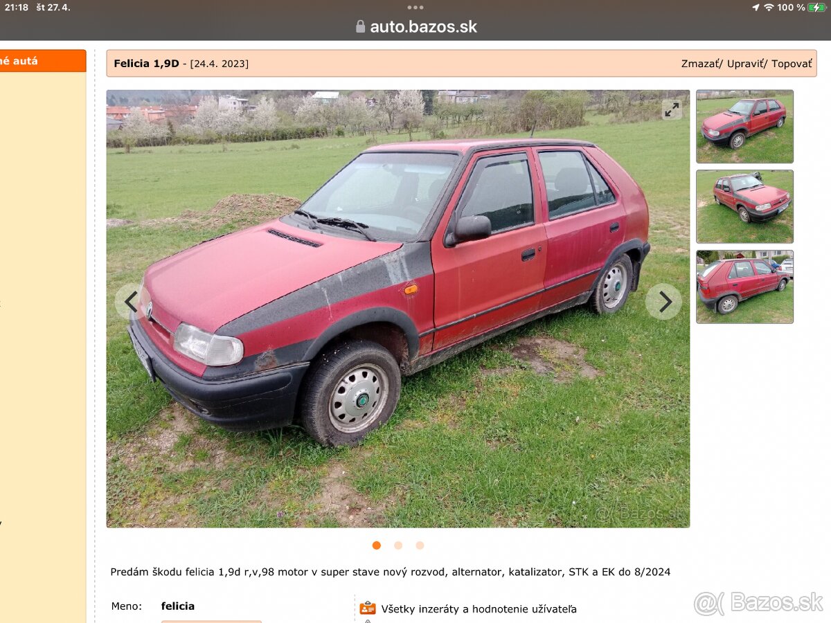 Škoda Felicia 1,9d - 2