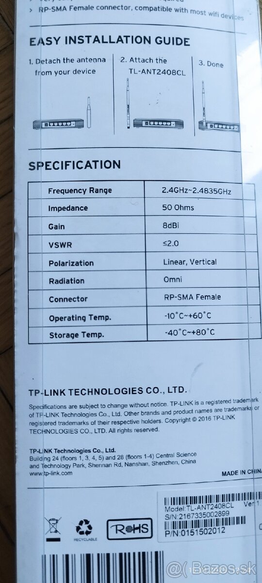 TP link anténa WIFI - 2