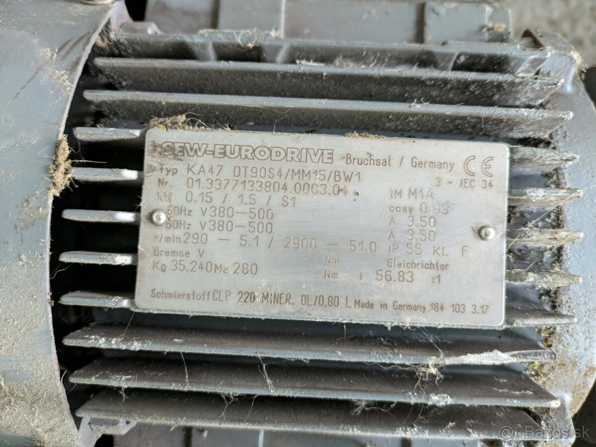 Elektromotory s prevodovkou 1,5 kW / 380V - 2