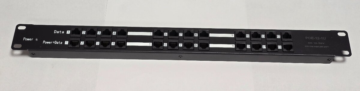 POE-PAN12, 12-portový pasívny POE panel - 2