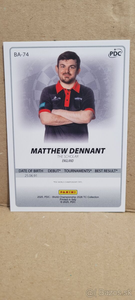 Hráči PDC Darts Šípky #7 2026 - 2