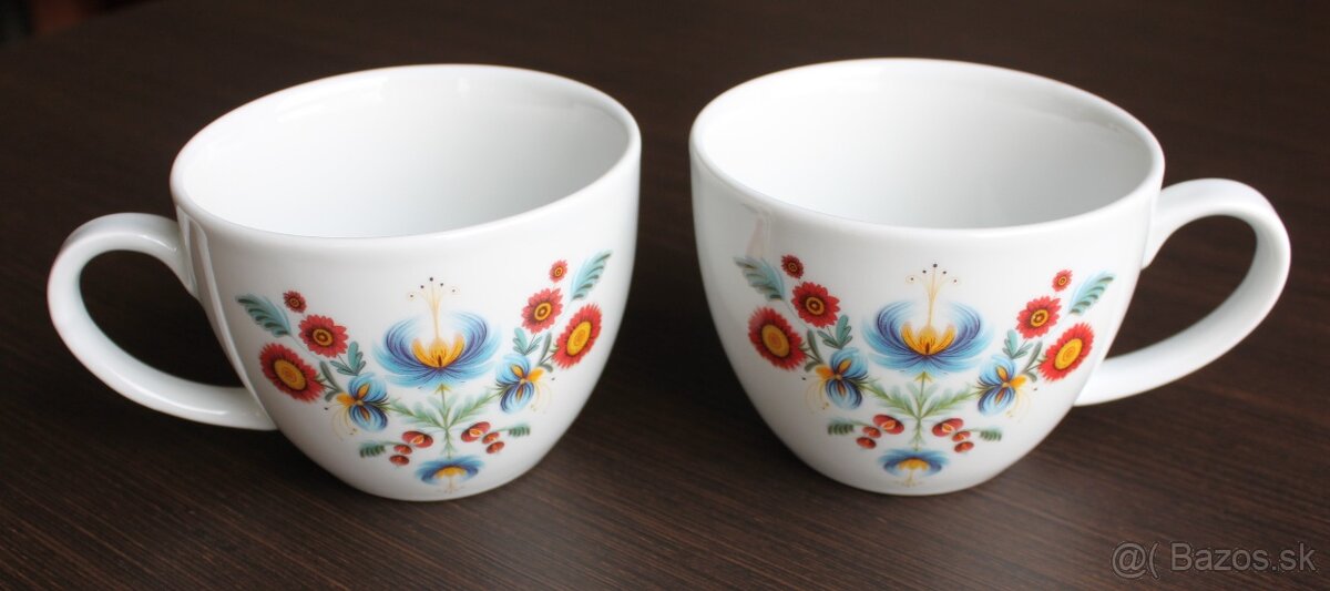 Šálky oxalis na teplé nápoje 2ks - 2