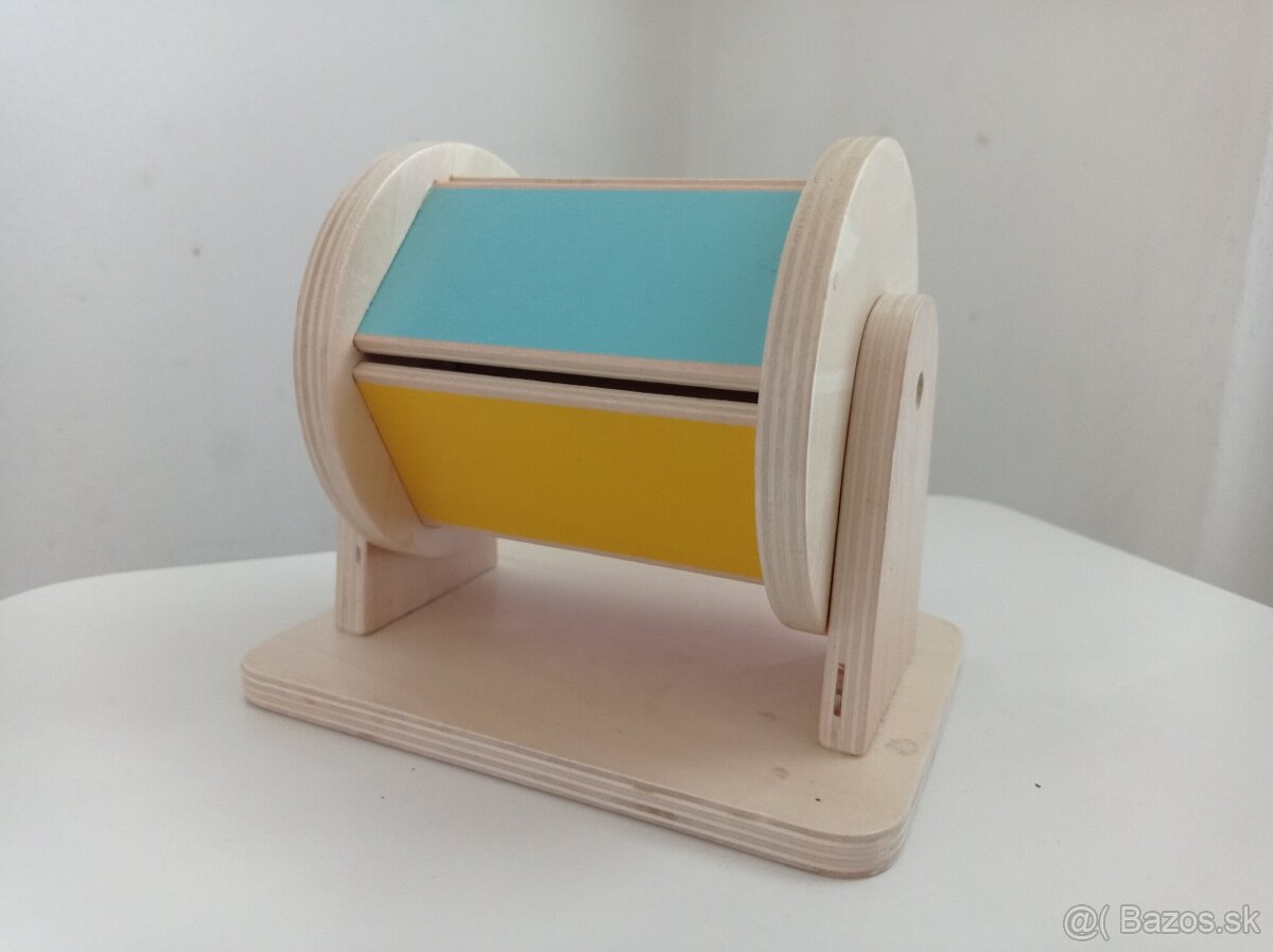 Montessori drevený senzorický bubon - 2