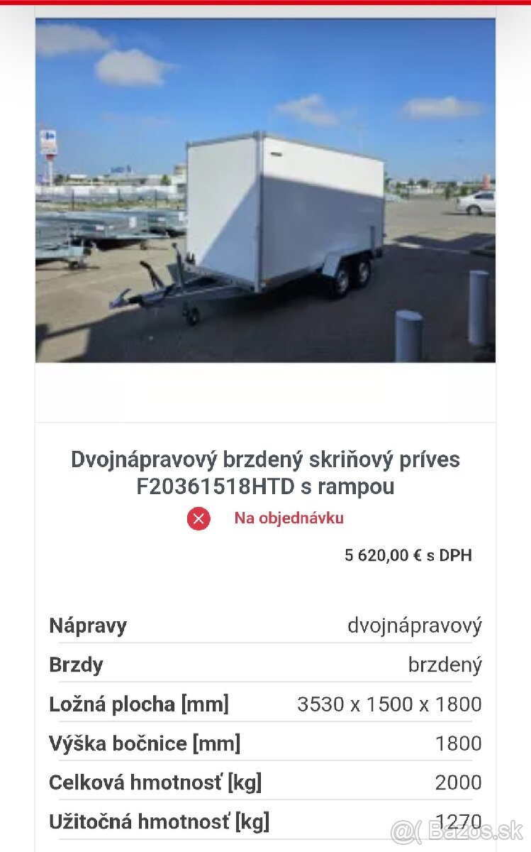 Kupim skrinovy privesny vozik - 2