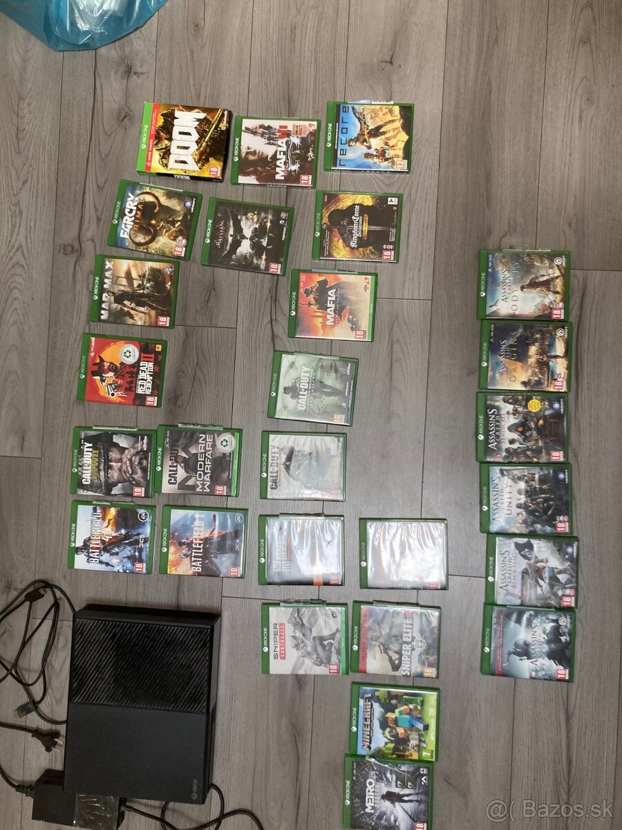 Predám xbox one 1TB+ovládač+27 hier - 2
