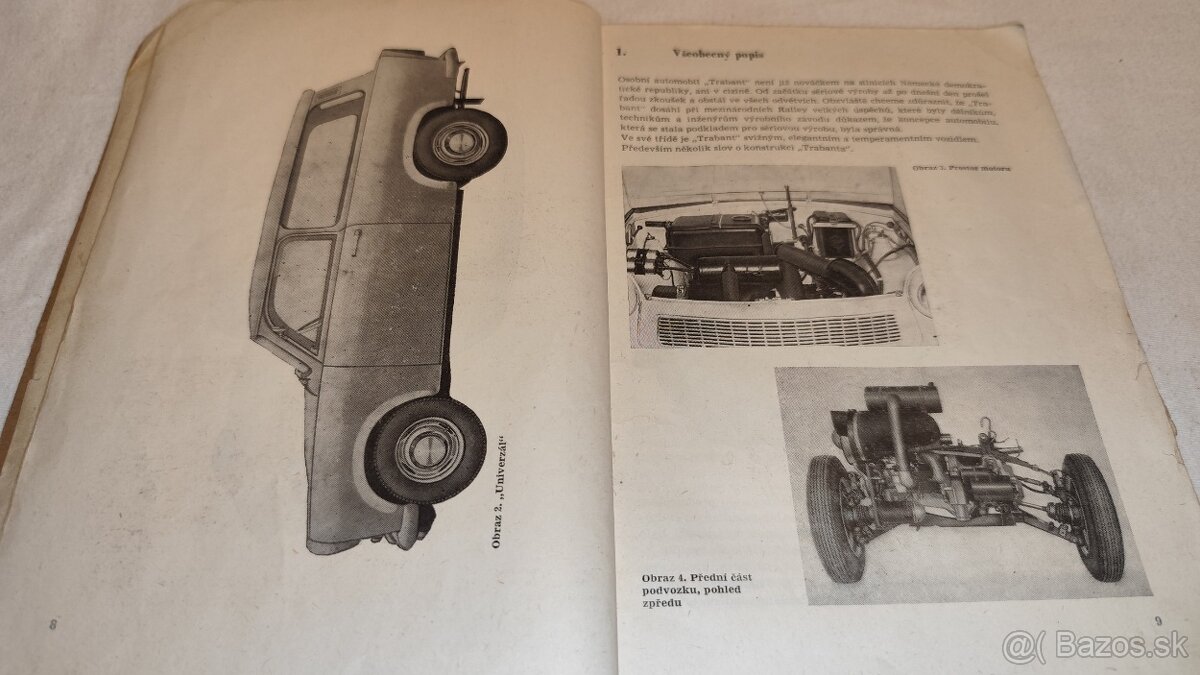 TRABANT 601 veterán - příručka - návod obsluha a údržba - 2