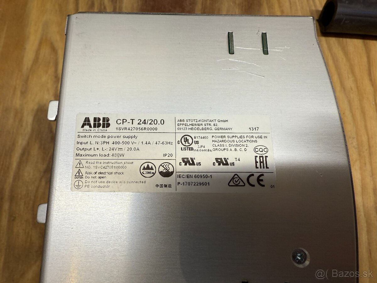 ABB zdroj CP-T 24V/20.0A - 3fázový - 2