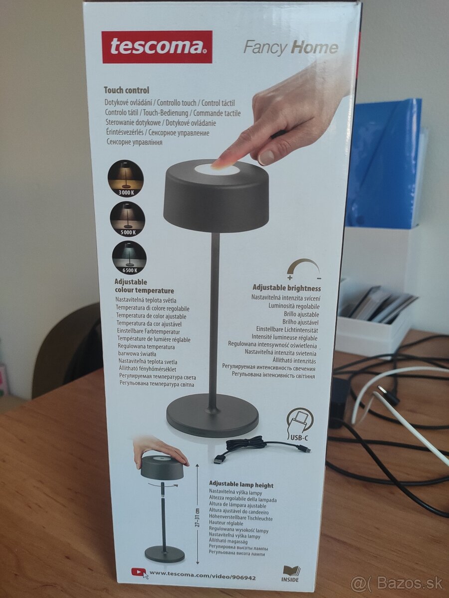 Aku lampa stolná šedá nová - 2