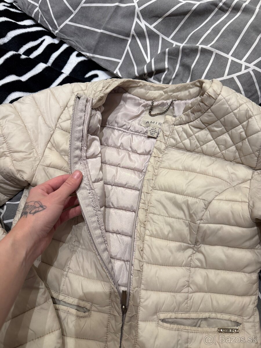 Béžová damska bunda - 2