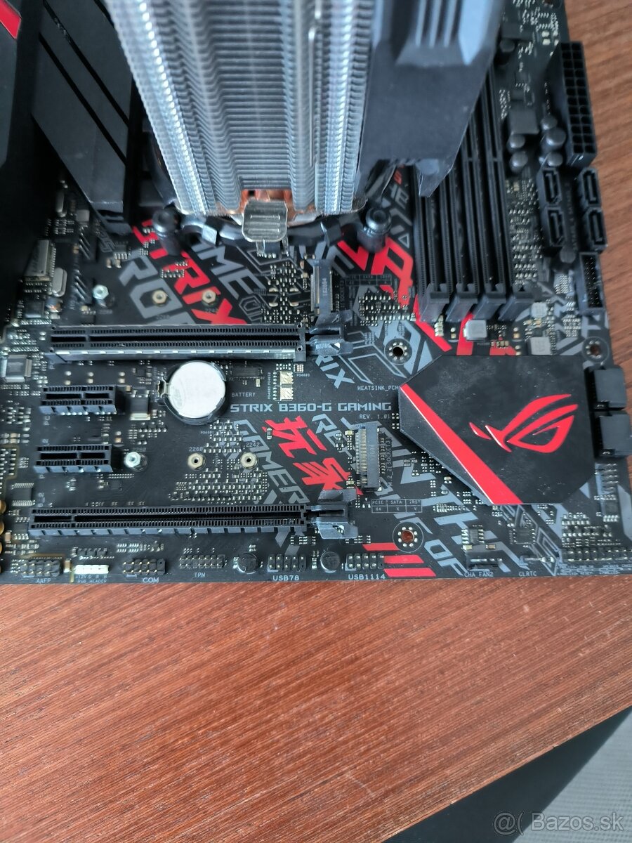 combo i5 8600K asus rog strix b360g coler - 2