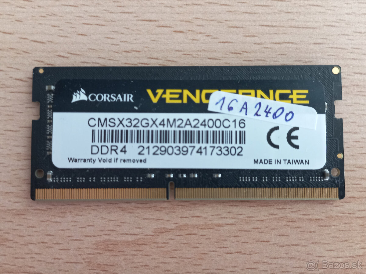 RAM 16GB DDR4 SODIMM MIX PC4-2400 - do notebooku - 2