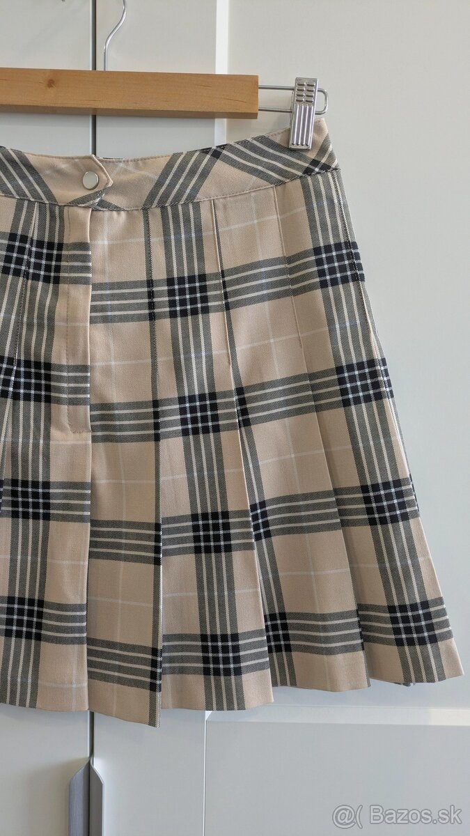 H&M skladaná mini sukňa - 2