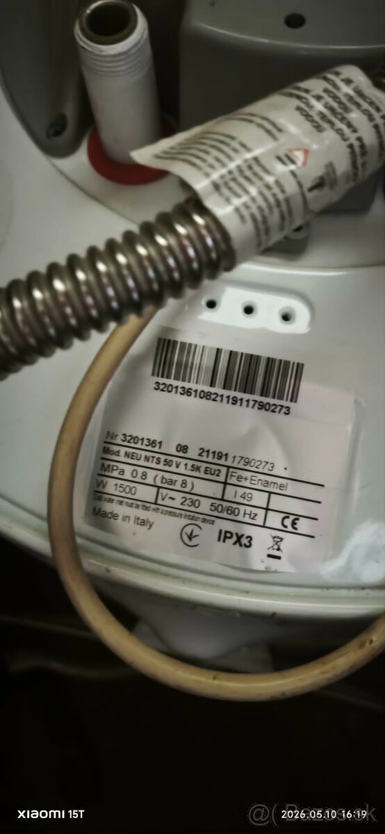Elektrický 50 litrový bojler NTS Srl - 2
