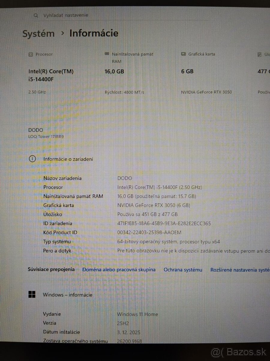 Herný Pc setup - 2
