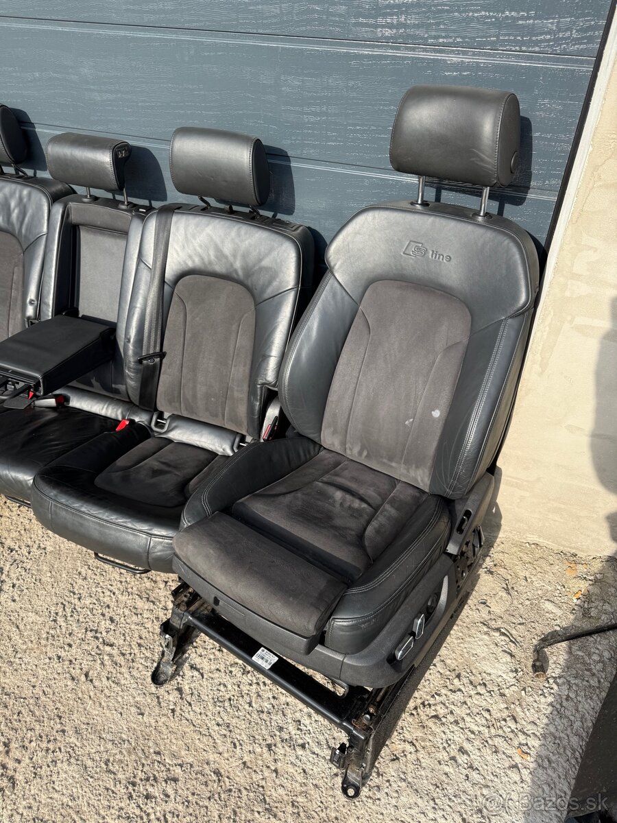 Predám polokožené sedadla Audi q7 s-line 4L . Vyhrievané - 2