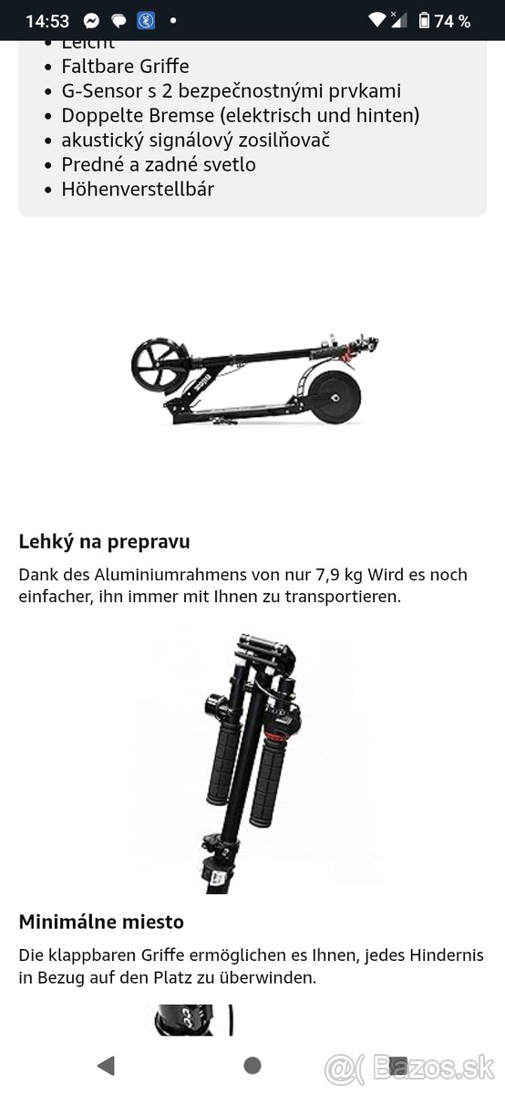 Skladacia e - kolobezka - 2