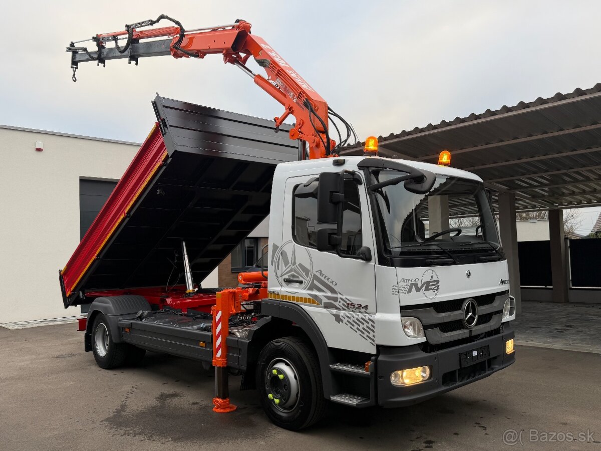 Mercedes-Benz Atego 1524 sklápač trojstr. hydraulická ruka - 2