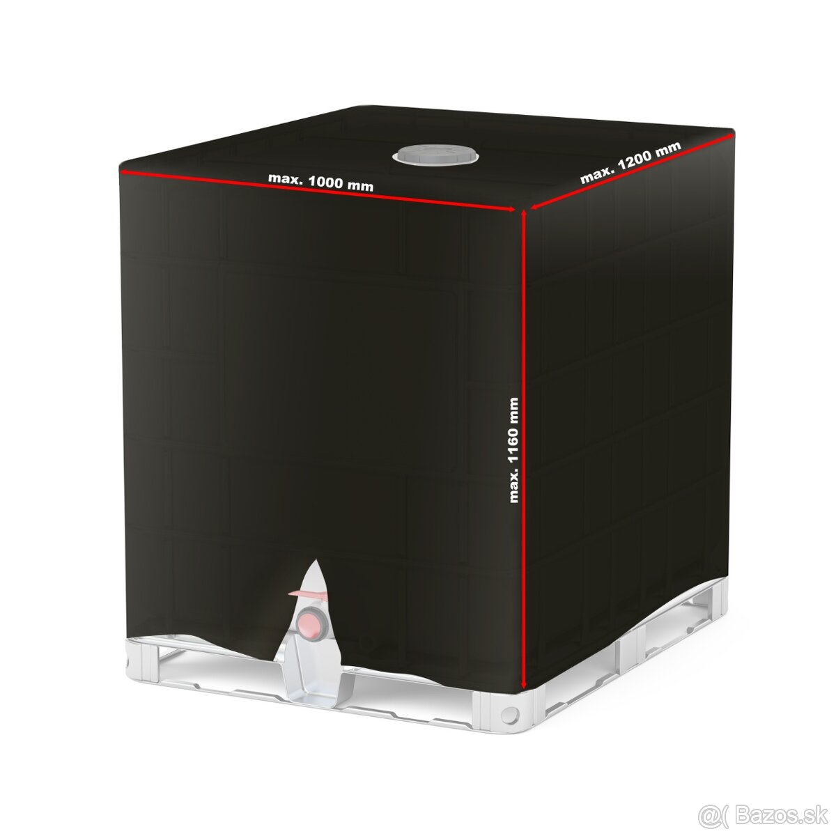 Ochranný kryt IBC nádrže 1000L - 2