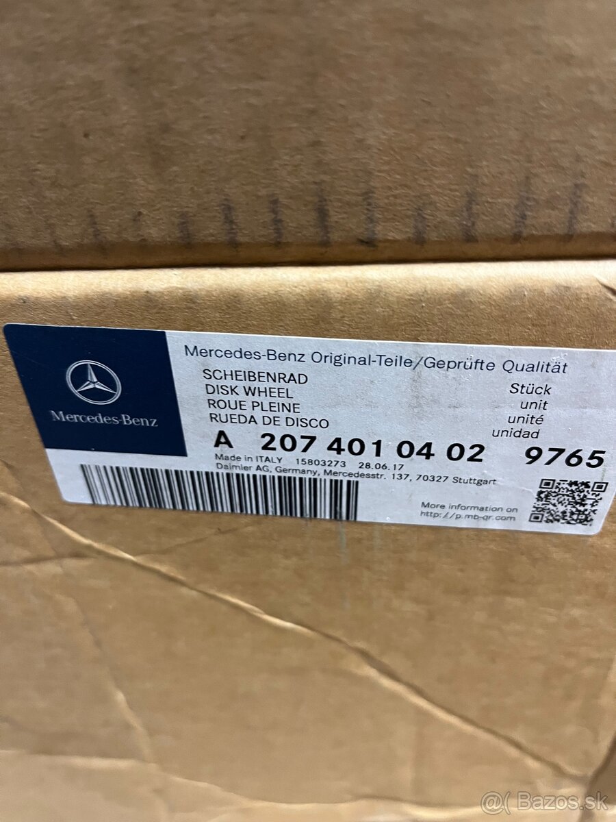MERCEDES DISK ALU 18 ORG na E,C,Glk a iné - 2