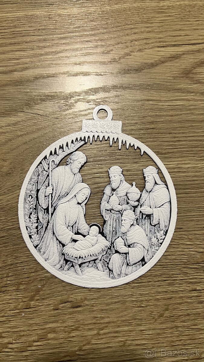 3D tlačené vianočné ozdoby - 2