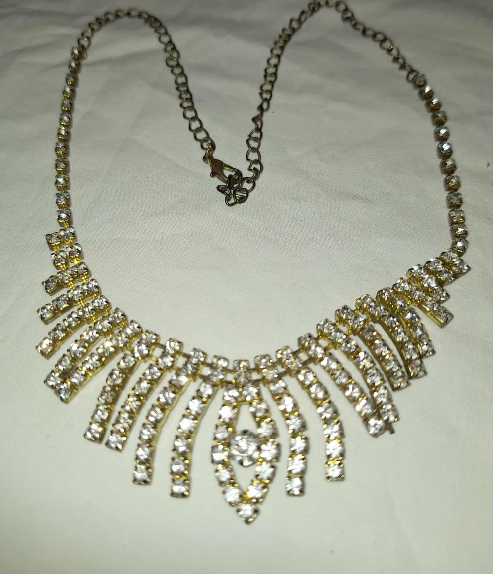 STARÝ ŠTRÁSOVÝ NÁHRDELNÍK - 2