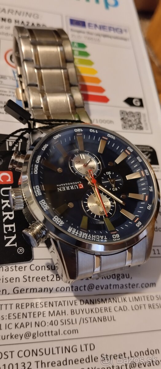 perfektní pilotské hodinky s chronografem CURREN - 2