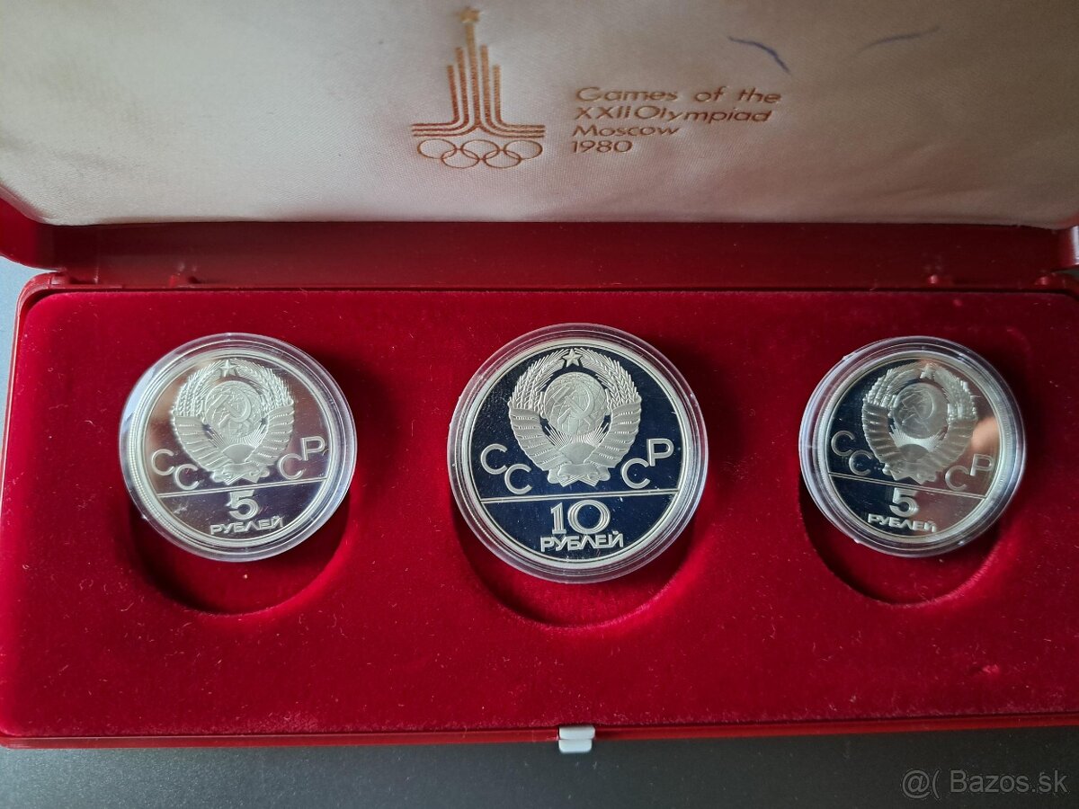 Olympiada Moskva PROOF 1980 investicne striebro - 2