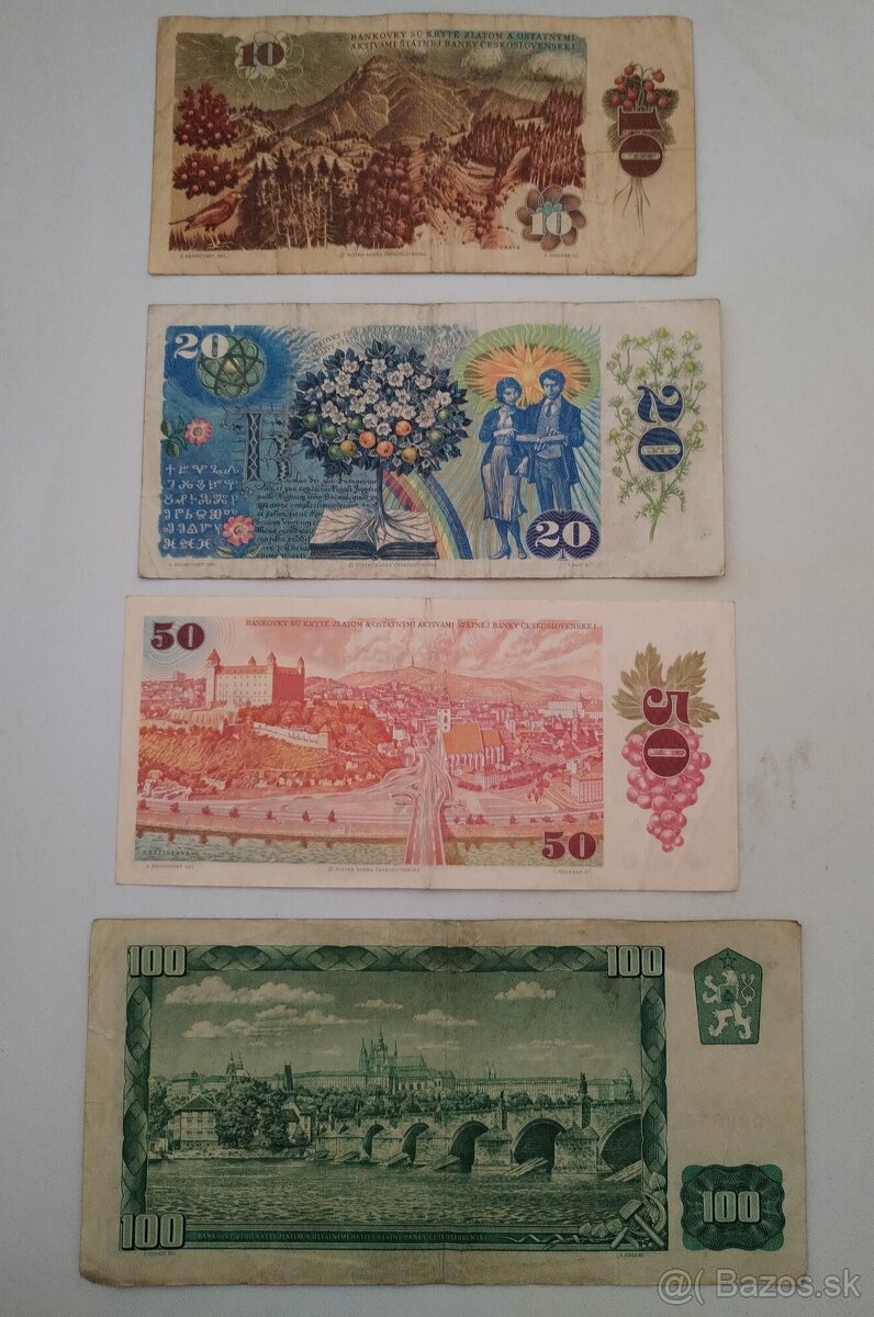 Sada československých bankovek - 2