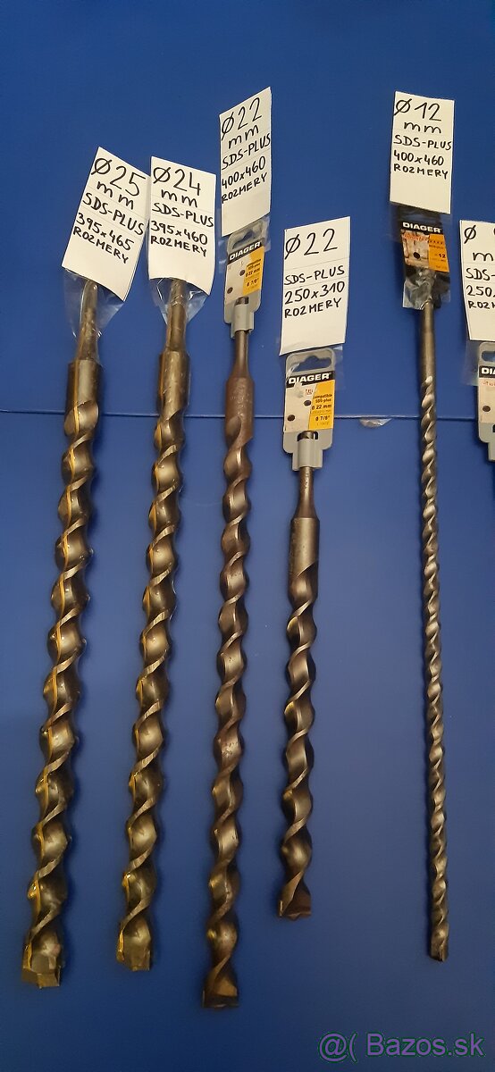 Vrtaky do betónu Francúzske- DIAGER,vŕtak,vrtačka - 2