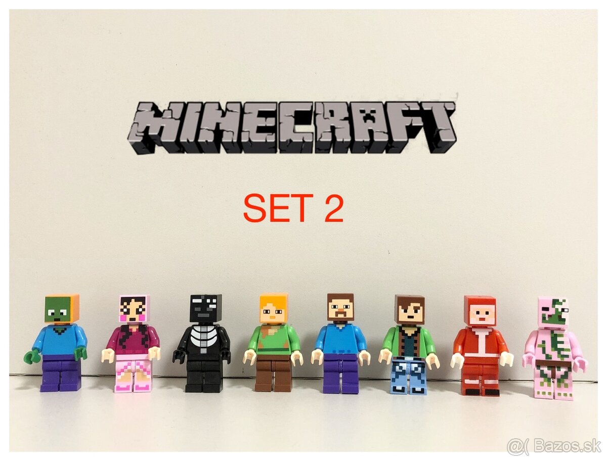 Rôzne figúrky Minecraft - typ lego - nové - 2