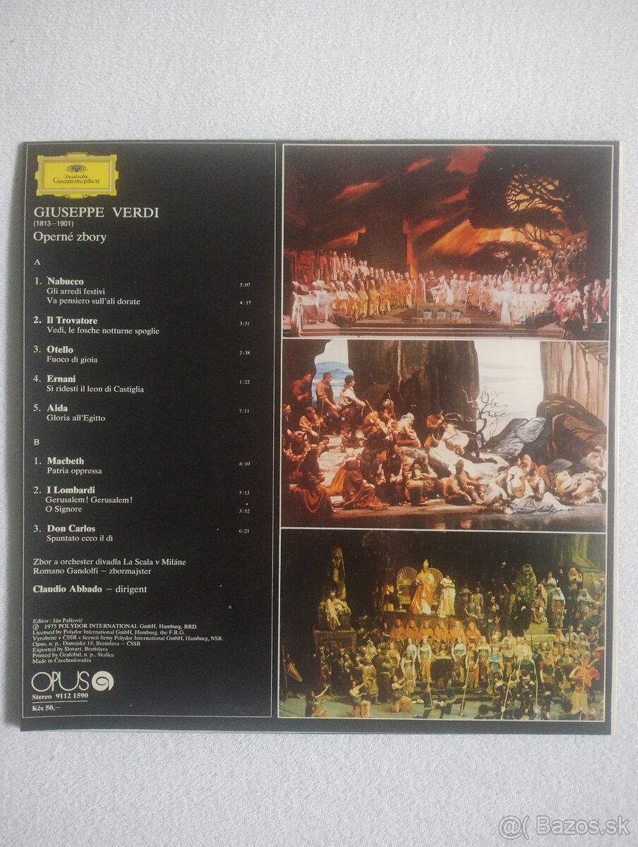 LP platne - Opera Verdi, Bach - 2