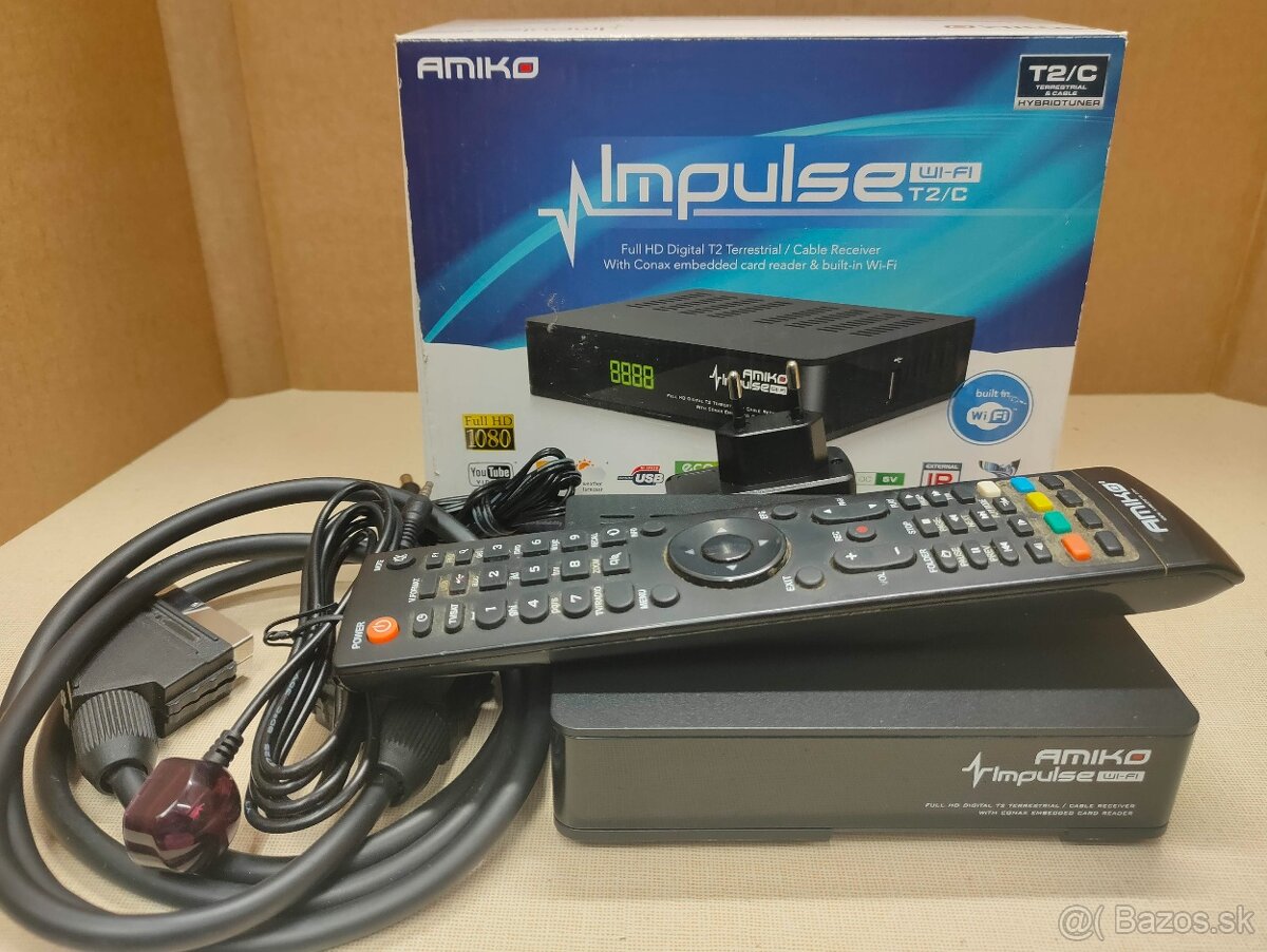 AMIKO Impuls WiFi T2/C HDMI pre vysielanie cez anténu T2 - 2