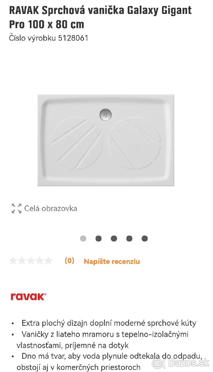 Nová Sprchová vanička použitá na výstave - 2