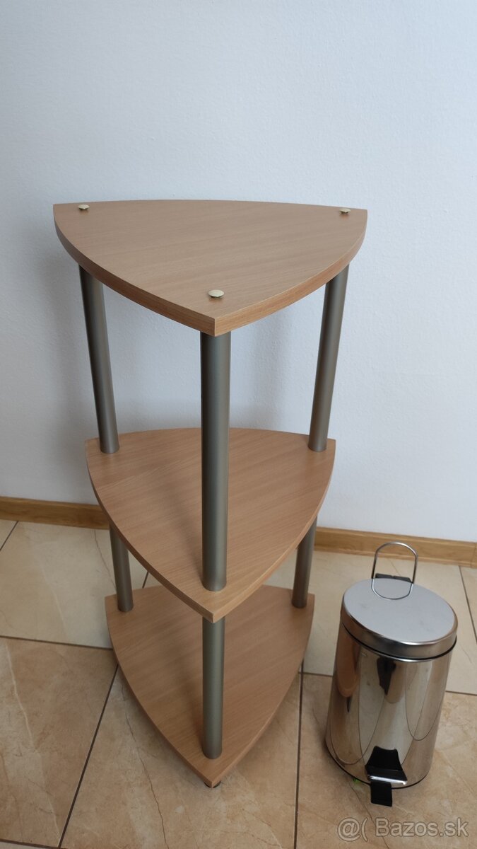 Stôl drevený rozťahovaci, Drevený stolík, Odpadkový kôš - 2