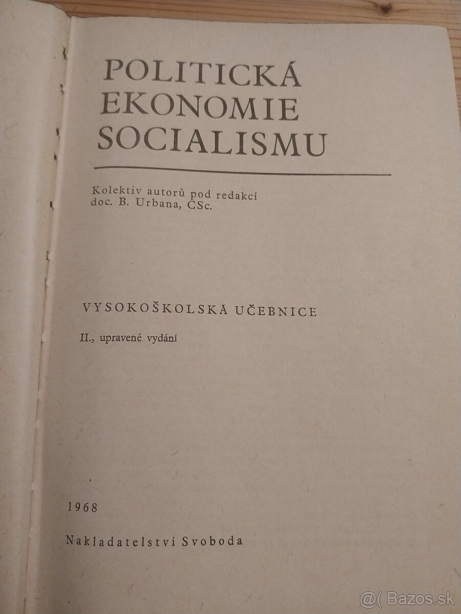 POLITICKÁ EKONOMIE SOCIALISMU - 2
