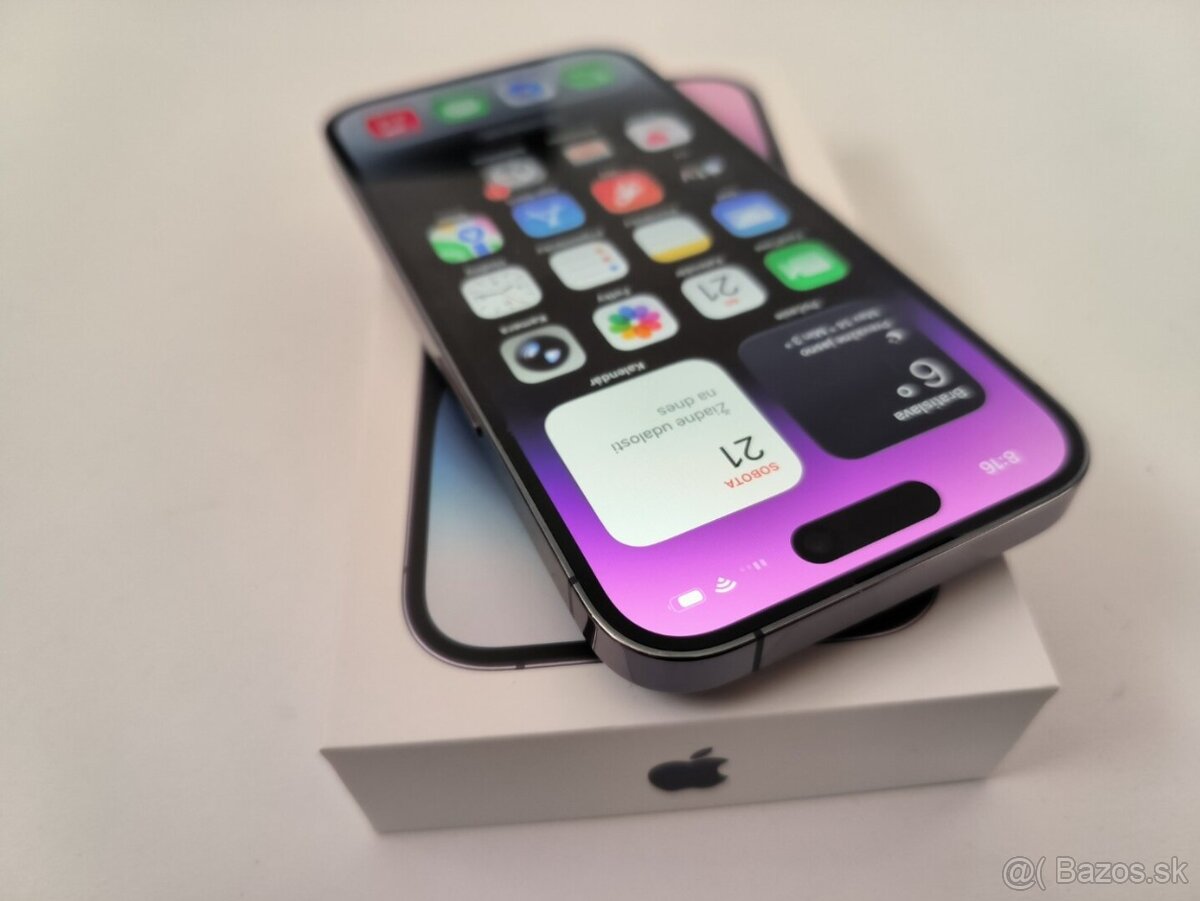 apple iphone 14 PRO 256gb Purple / Batéria 85% - 2