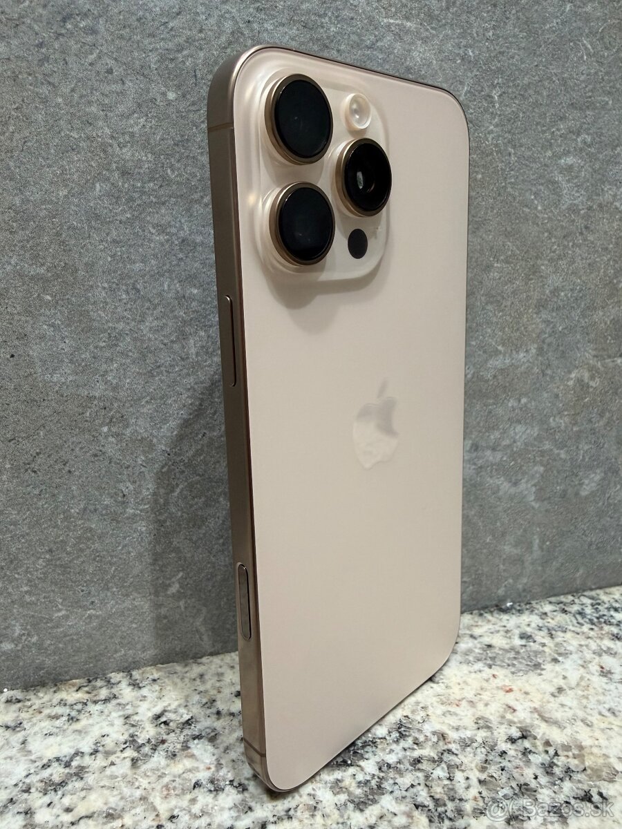 Nový iPhone 16 Pro MAX 256gb Desert Titanium 100%batéria - 2