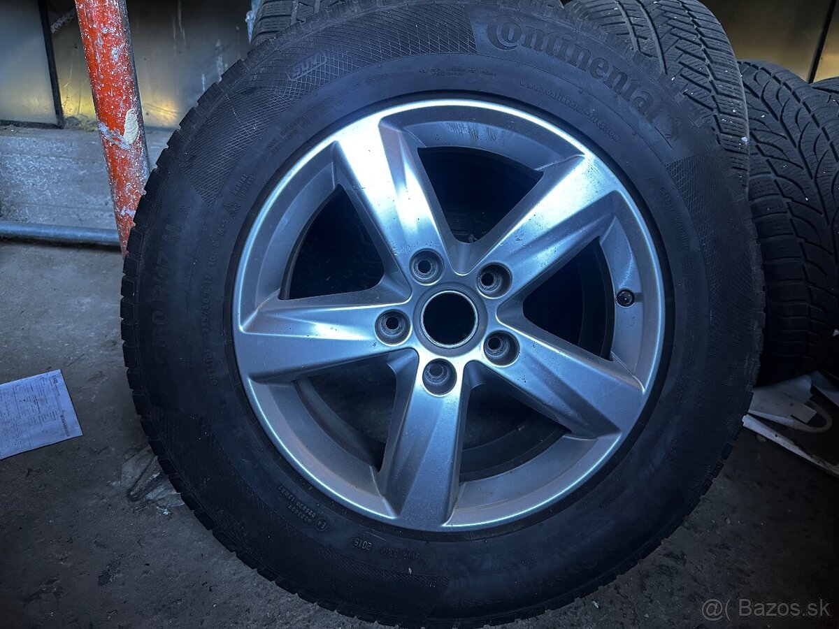 originál disky Volkswagen Touareg na zimných pneu - 2