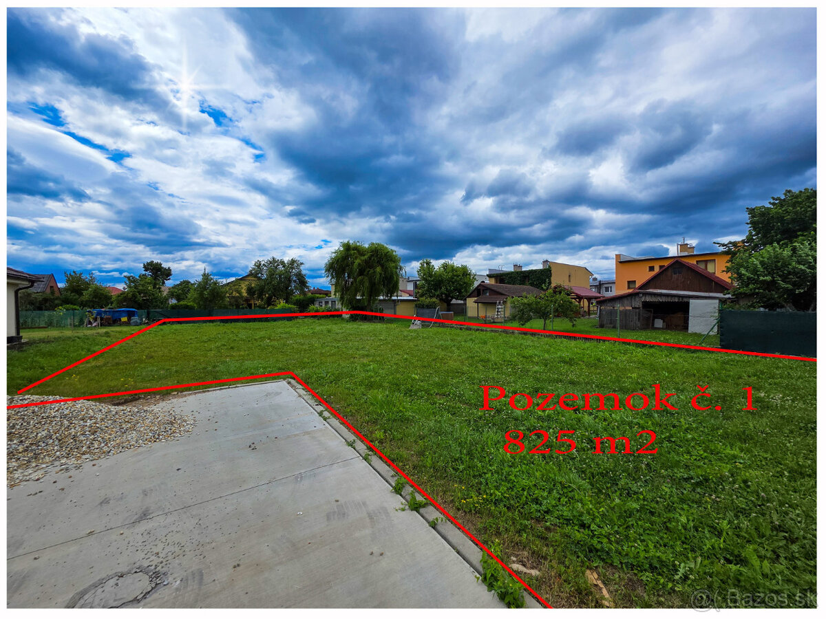 SLNEČNÝ STAVEBNÝ POZEMOK / HRONSEK / ROVINA/ 825 m2 / DOHODA - 2