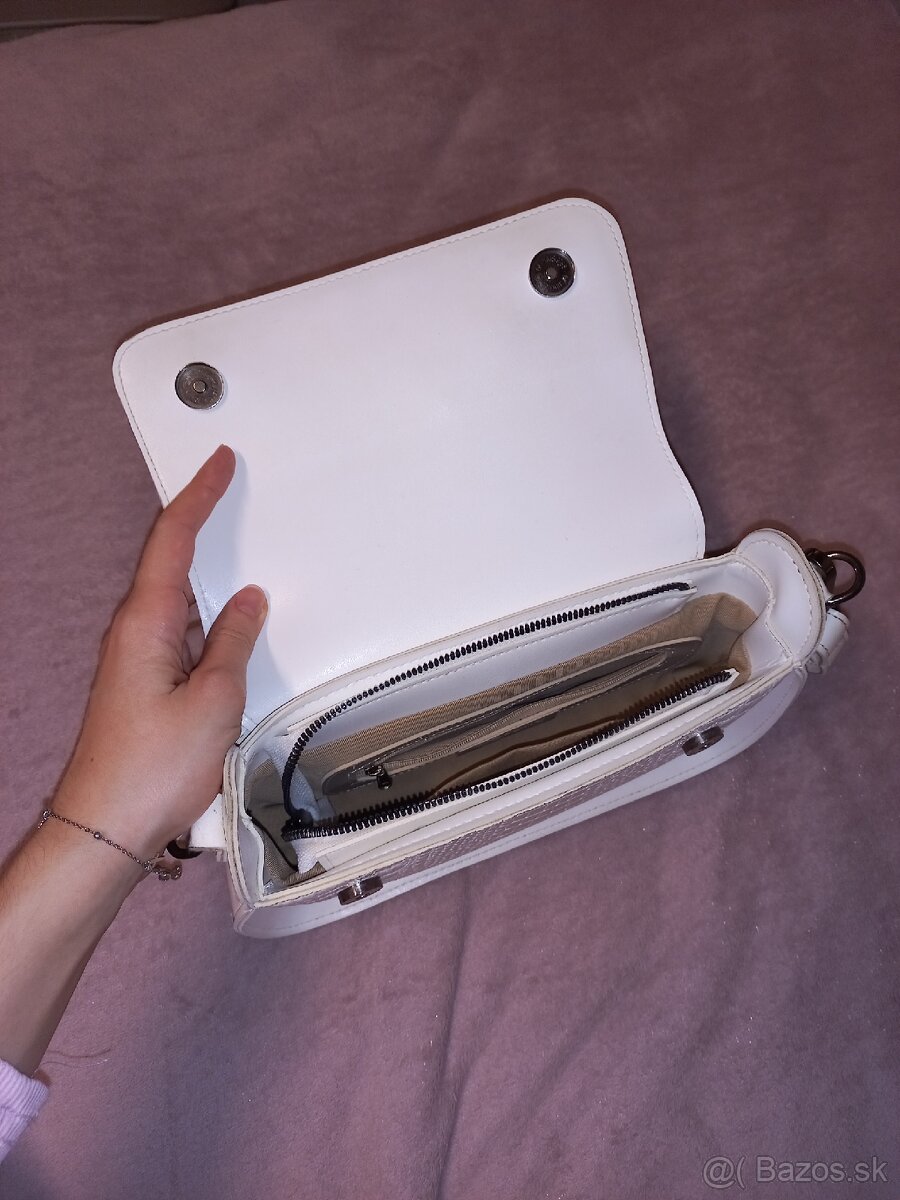 Biela ekokožená kabelka od ukrajinskej značky Katy Soho - 2