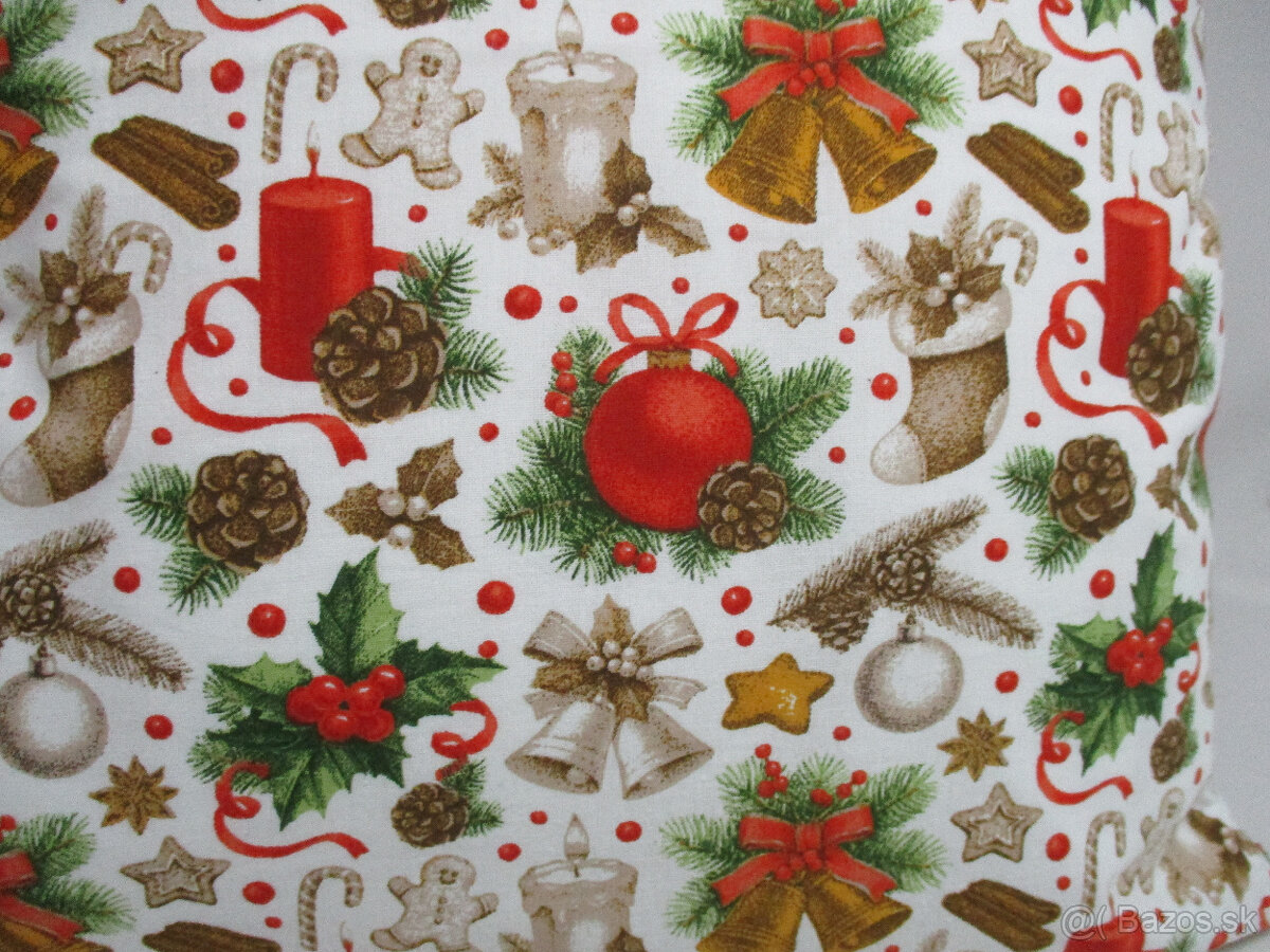 Vianočná obliečka a vrecko v rovnakom dekore - 2