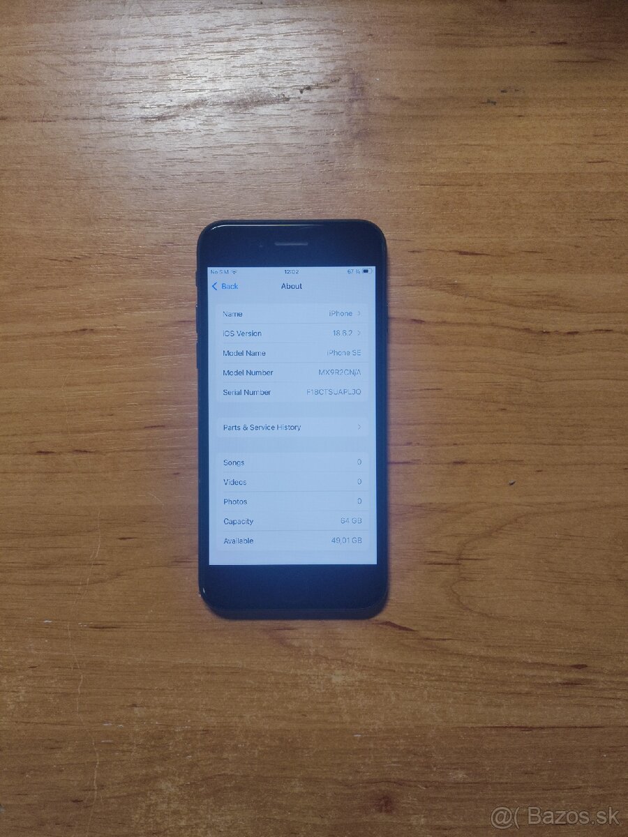 iphone se2020 64GB čierny batéria 100 % - 2
