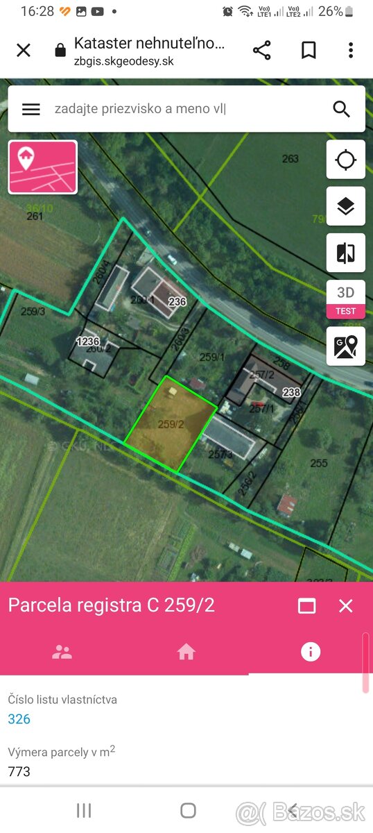 Pozemok pre R.D. - 2