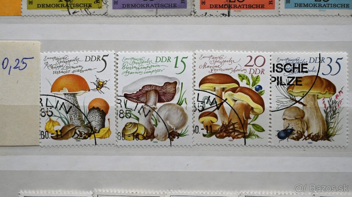 Známky - huby a kaktusy - 2