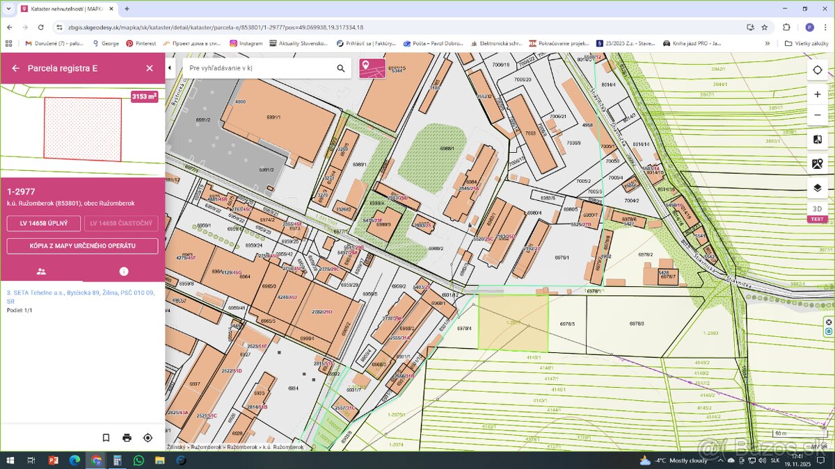 Predáme investičné pozemky v Ružomberku - 2