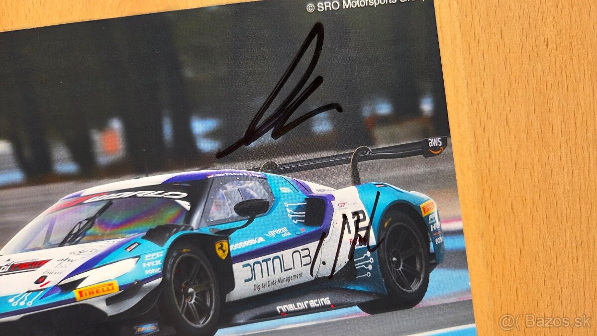 Ferrari Rinaldi Racing autogramkarta originální autogramy - 2