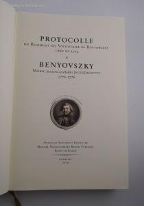 Benyovszky Móric Denník dvojjazycné Reprint vydanie - 2